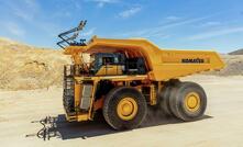 Komatsu's power agnostic truck undergoing trials in Arizona.