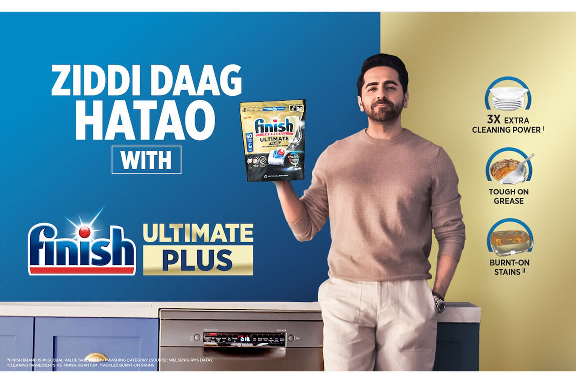 Finish Announces Bollywood Star Ayushmann Khurrana as Brand Ambassador, Launches Campaign to Show India the Right Way to Dishwash