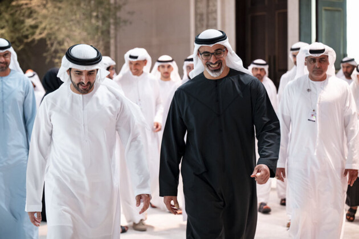 Khaled bin Mohamed bin Zayed meets Hamdan bin Mohammed bin Rashid on sidelines of UAE Government Annual Meetings