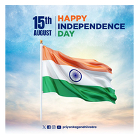 "Jai Hind! Jai Bharat!": Priyanka Gandhi Vadra extends Independence Day greetings