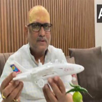 Congress' UP chief stokes row with Rafale toy plane sporting lemon and chillies, asks "When will Govt act against terrorists?