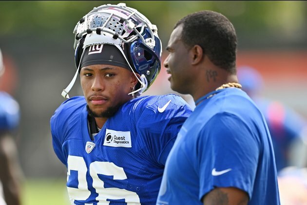 Report: Saquon Barkley to participate in drills vs. Patriots