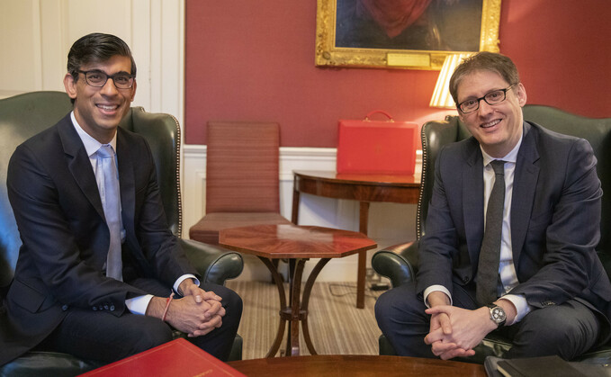 Chancellor Rishi Sunak and CBI Director-General Tony Danker in December 2020 | Credit: Treasury