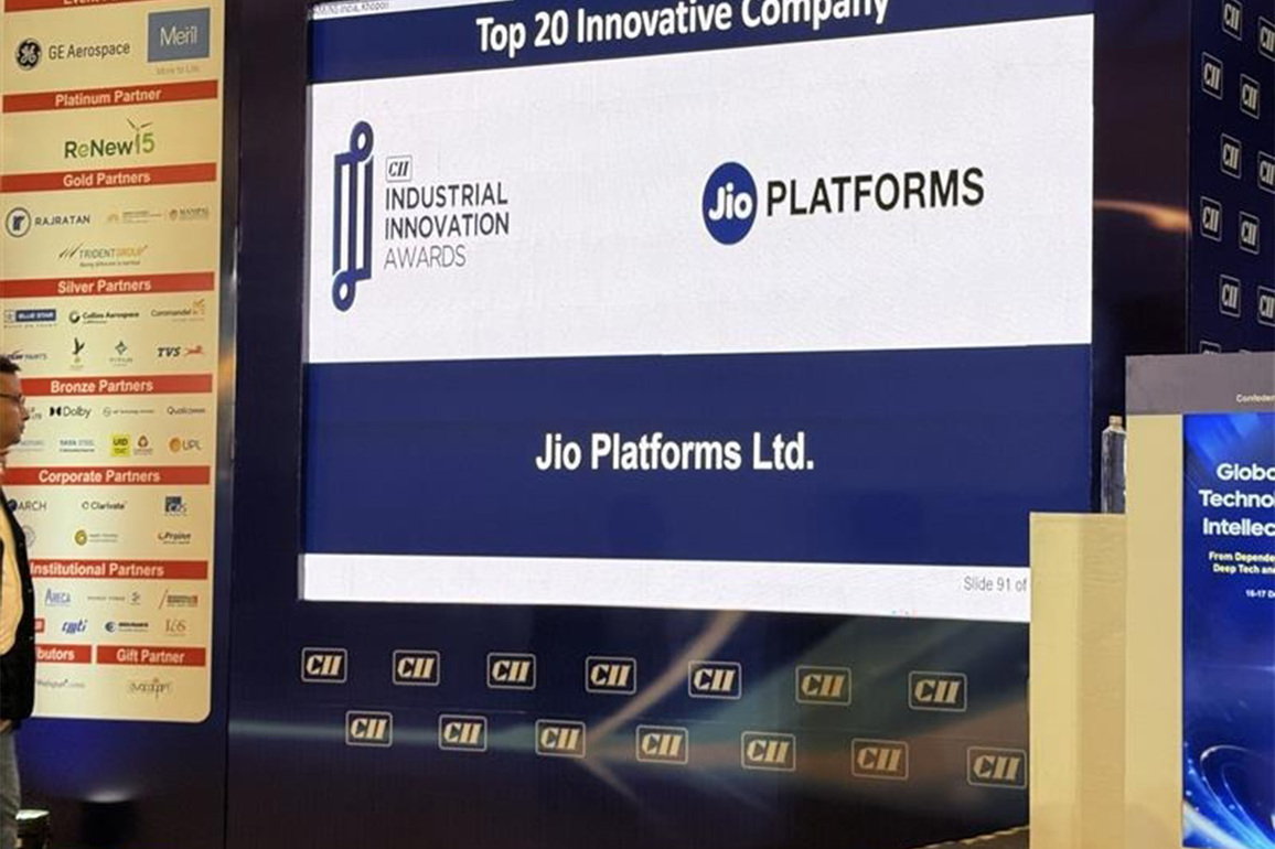 Jio Platforms recognised among India's Top Innovators at CII Awards 2025