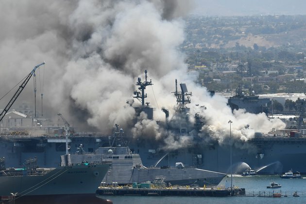 21 Hurt in San Diego Navy Ship Fire