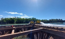 Dewatering pumps supplied by Atlas Copco are being used to allow the construction of a new bridge connecting the cities of Dipolog and Dapitan in the Philippines. Credit: Atlas Copco