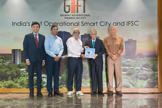 Infosys founder NR Narayana Murthy visits GIFT city, commends its global growth trajectory