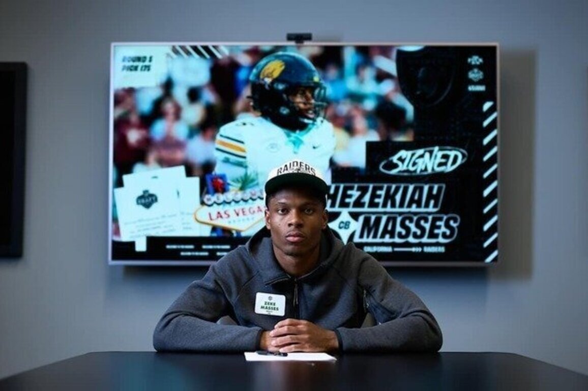 Raiders sign fifth-round pick CB Hezekiah Masses