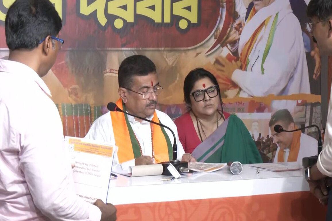 West Bengal CM Suvendu Adhikari holds Janta Darbar at BJP office in Salt Lake City