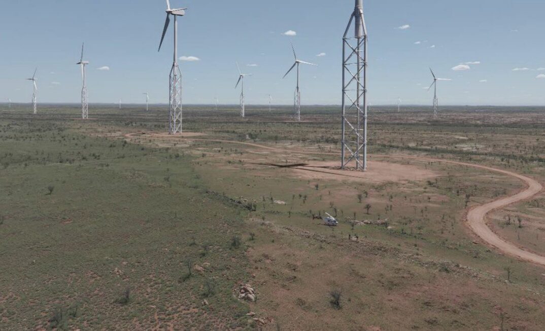 Bonney Downs Wind Farm is proposed to be a massive 2.1GW project by Fortescue