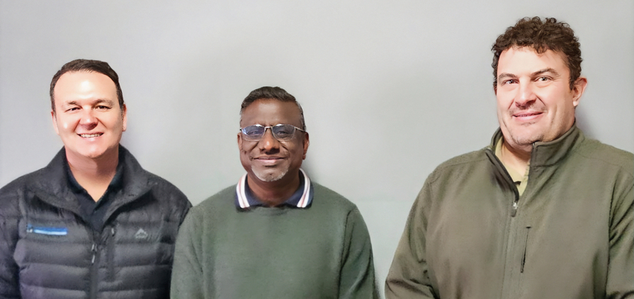 Jacques Farmer MD at Prisma, Sadha Govender, GM Project Management at NWU Enterprises, Jan Harm Badenhorst, business development manager at NWU Enterprises (left to right)