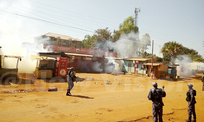 Teargas at Gulu University as students strike Teargas at Gulu University as students strike
