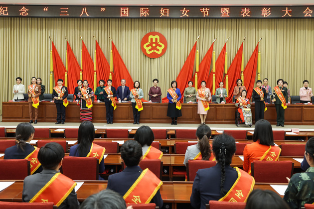 CHINA-BEIJING-SHEN YIQIN-ACWF-FEMALE ROLE MODELS-MEETING (CN)
