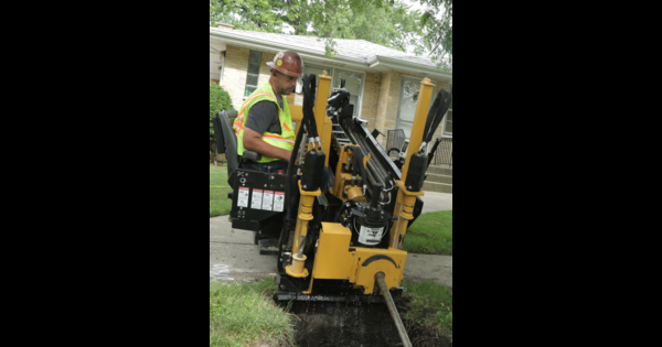 D8x12 Navigator horizontal directional drill launched by Vermeer