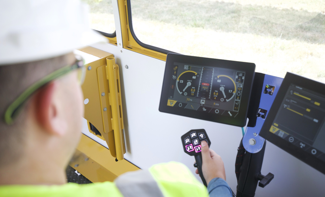 A drill outfitted with AutoTension allows HDDs on both sides of the bore to work together