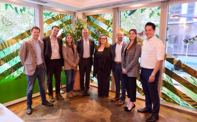 L-R: WTW's Ian Nottage, LexisNexis Risk Solutions' Ioannis Kontaris, PP's Holly Roach, LexisNexis Risk Solutions' Alan Clay, Aviva's Dawn Anderson, WTW's Kiran Mandalia, IFGL Pensions' Rachel Meadows, Brightwell's David Cheetham