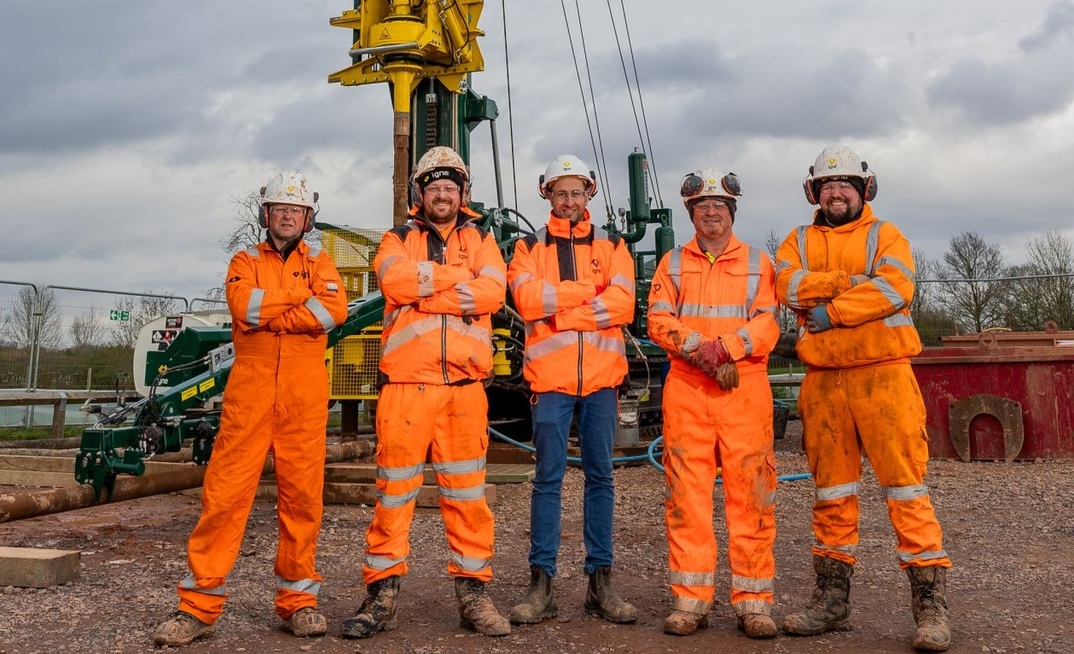 Italian manufacturer Massenza supplied a bespoke-specification Mi40 rig to Igne for a geothermal project in the UK. Credit: Massenza