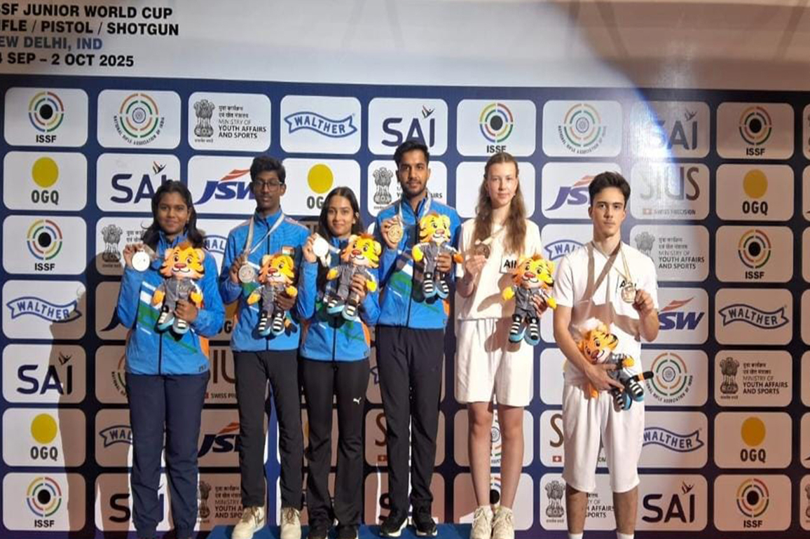 ISSF Junior WC: India claim air rifle mixed team gold and silver as Croatia, Czechia wins Trap gold