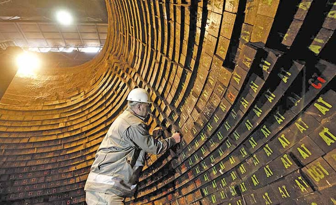 Linha de produção da RHI Magnesita