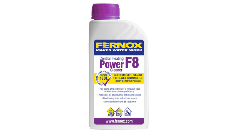 FERNOX introduces new power cleaner F8 to its 500ml chemical range