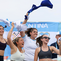 (SP)CHINA-CHENGDU-THE WORLD GAMES 2025-FISTBALL-MEN'S PRELIMINARY ROUND-ARG VS CHI (CN)