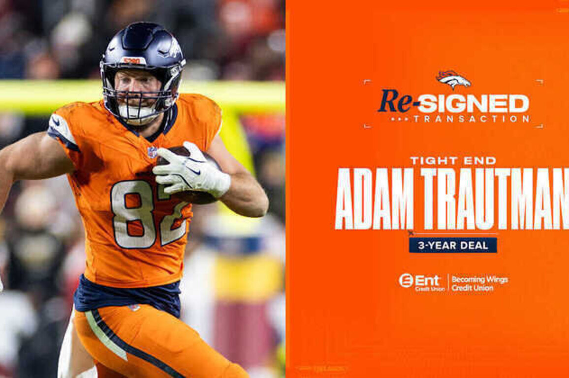 Broncos re-sign TE Adam Trautman to 3-year contract