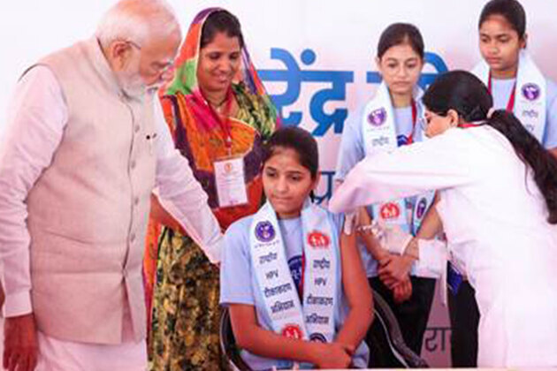 PM Modi launches nationwide HPV vaccination drive for 14-year-old girls from Ajmer, Rajasthan