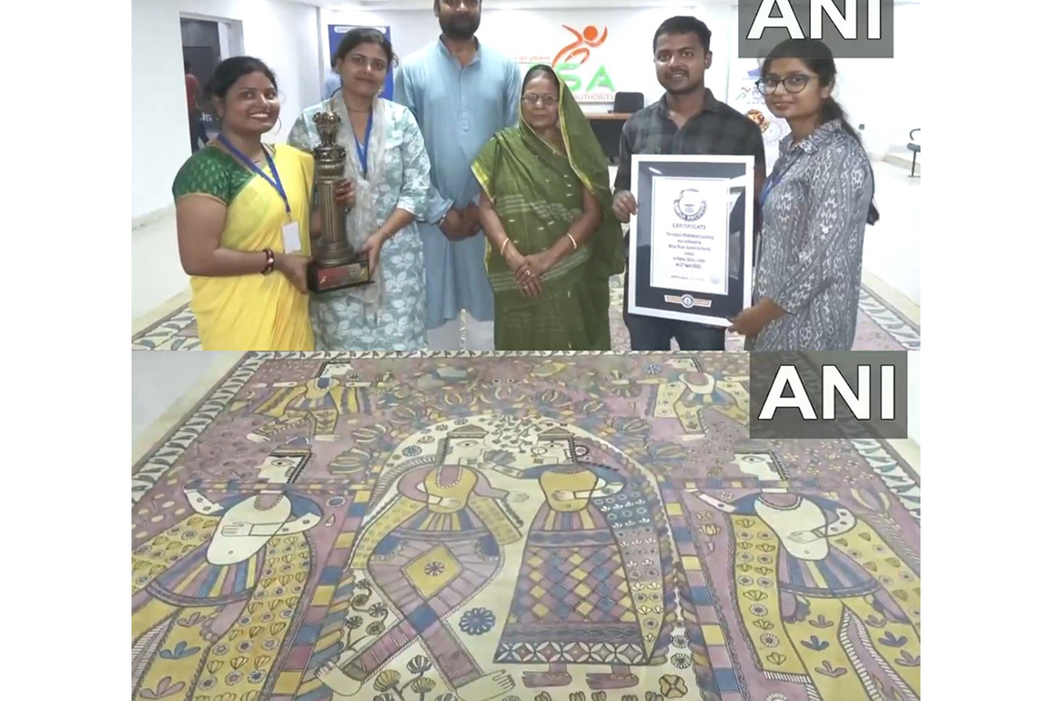 Bihar State Sports Authority sets Guinness World Record for largest Madhubani painting