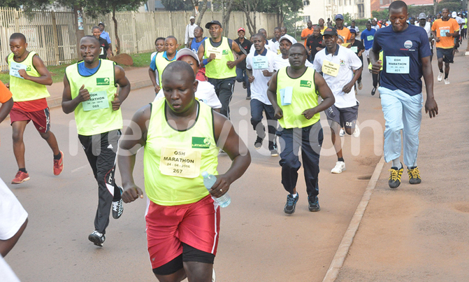 Employees participate in Occupational Safety and Health run Employees participate in Occupational Safety and Health run