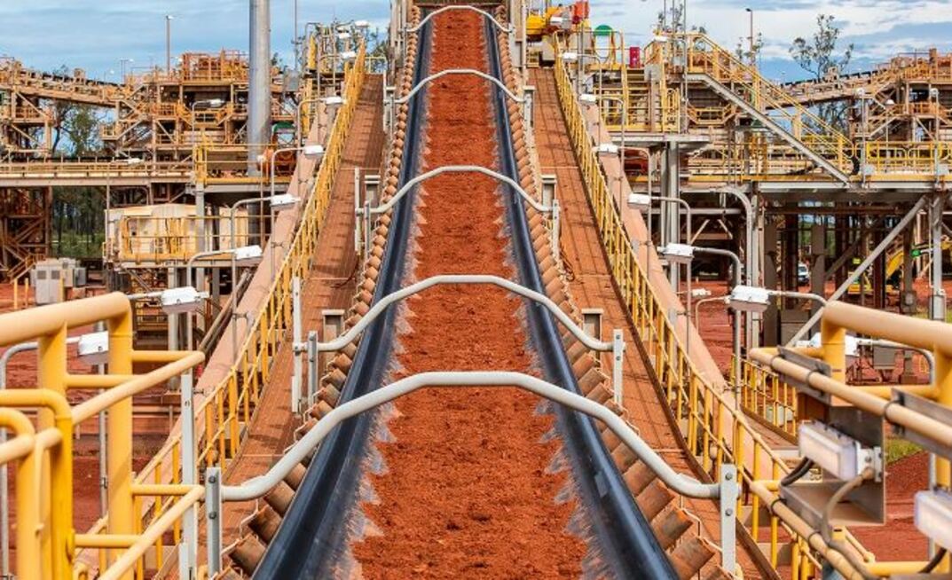 A conveyor at Weipa.