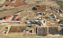  View of Ardmore site showing four drying pads in the foreground