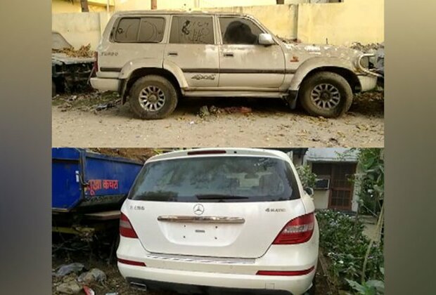 Prayagraj Police conducts raid on Atiq Ahmed's residence in Lucknow, seizes two luxury cars