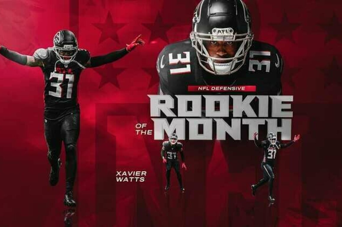 Xavier Watts named NFL Defensive Rookie of the Month