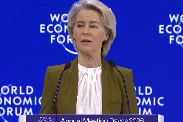 EU "on the cusp" of free trade agreement with India, EU Commission Prez at WEF Davos 2026