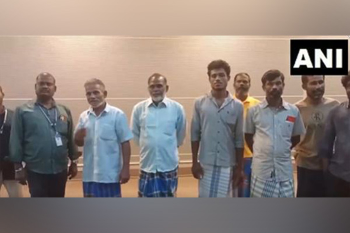 Tamil Nadu: 7 fishermen released from Sri Lankan prison reach Chennai