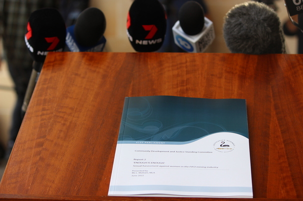 The Enough is enough report, after its tabling in parliament.