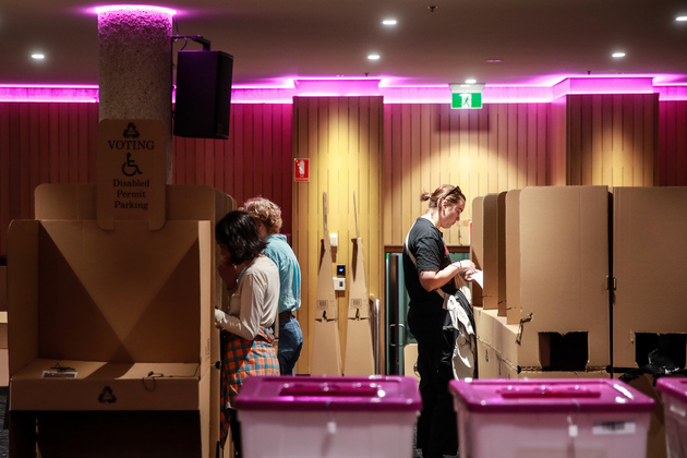 AUSTRALIA-SYDNEY-ELECTION-VOTE
