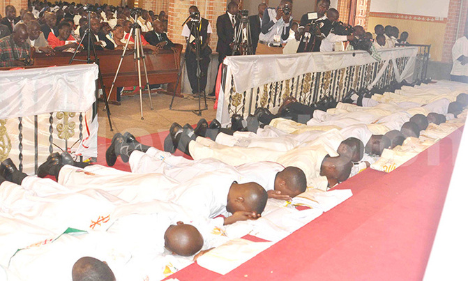 Priests and deacons ordained at Rubaga Priests and deacons ordained at Rubaga