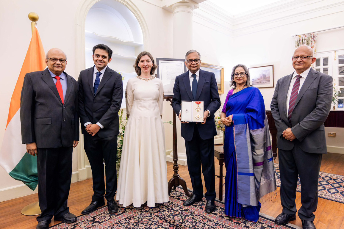 Tata Group Chairman N Chandrasekaran conferred with honorary knighthood