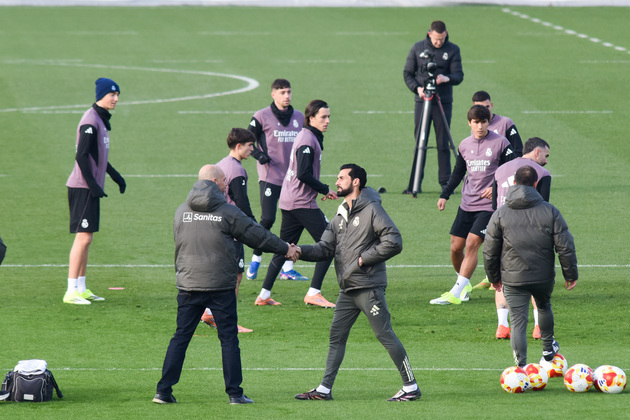 (SP)SPAIN-MADRID-FOOTBALL-REAL MADRID-TRAINING-COACH