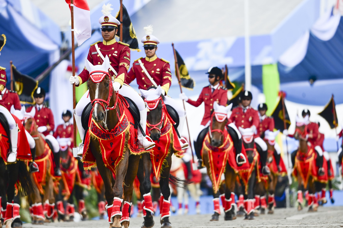 INDONESIA-JAKARTA-NATIONAL POLICE-79TH ANNIVERSARY