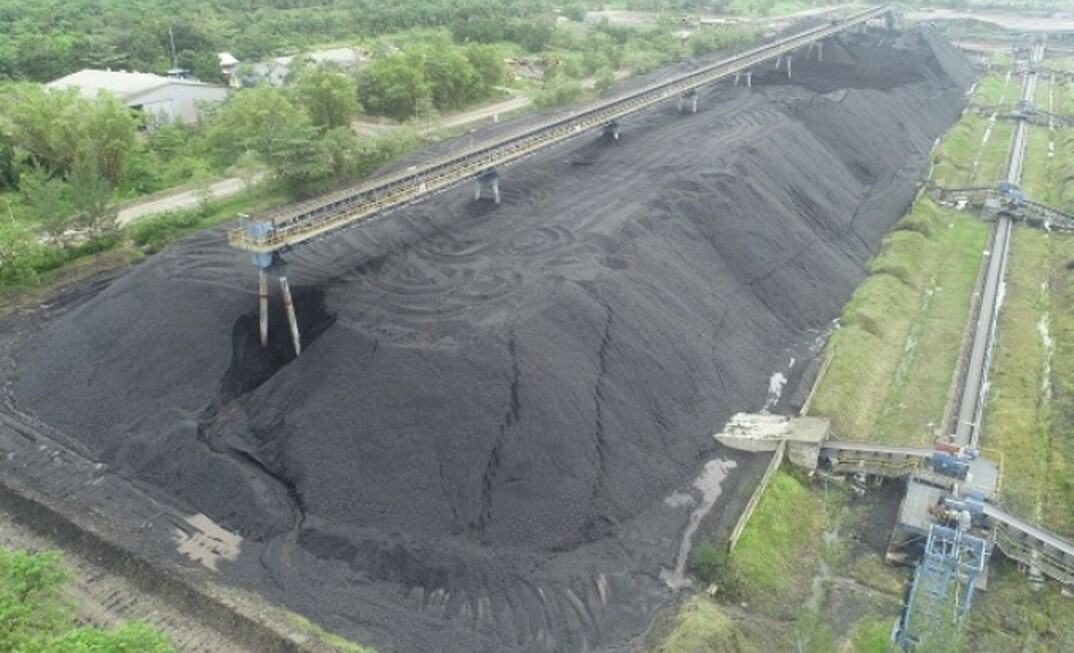 A Wahana coal stockpile.