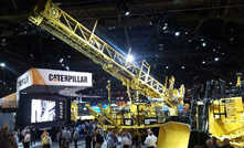 Caterpillar showed off its MD6420C rotary blasthole drill at MINExpo