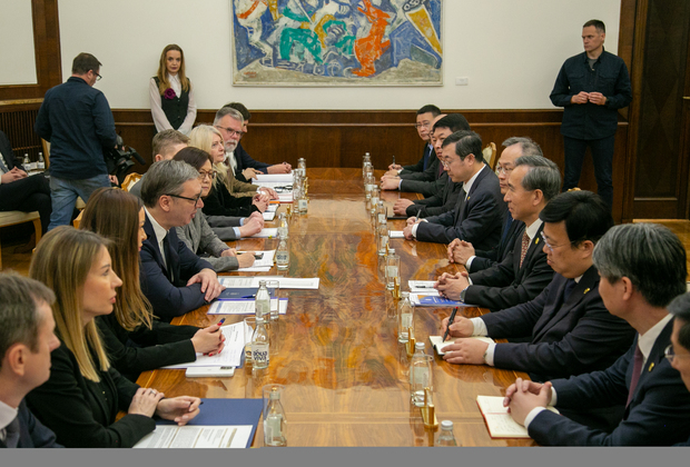 SERBIA-BELGRADE-PRESIDENT-CHINESE DELEGATION-MEETING