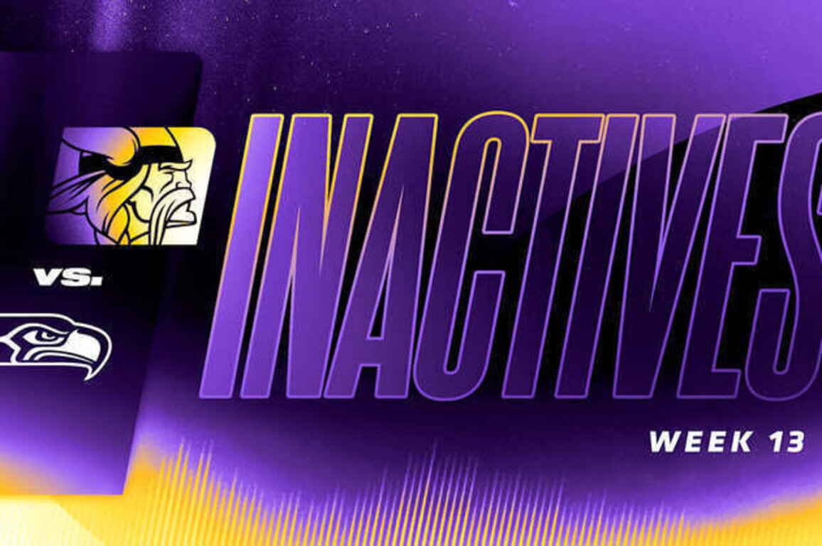 Vikings vs. Seahawks Inactives for Week 13 of 2025