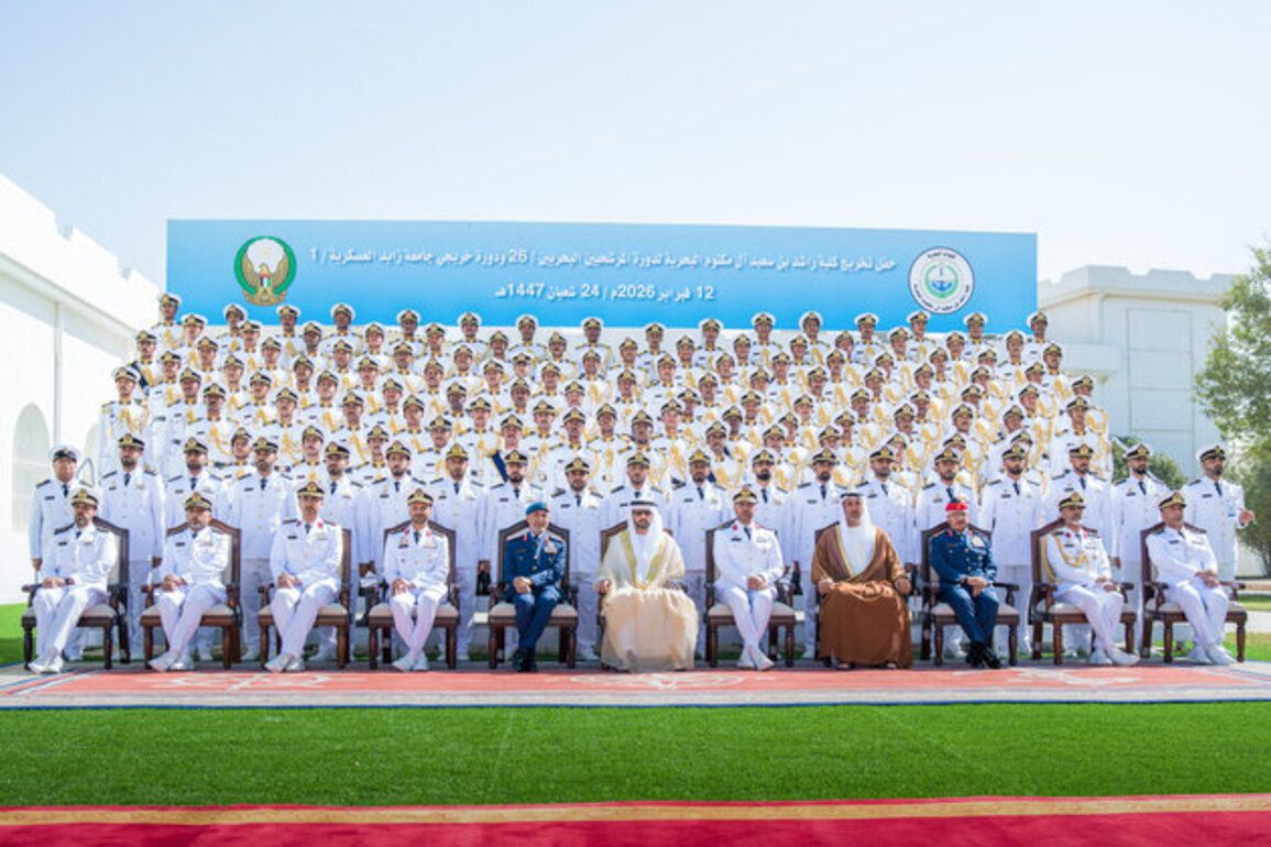 Hamdan bin Mohammed attends graduation ceremony of 26th cohort of Rashid Bin Saeed Al Maktoum Naval College