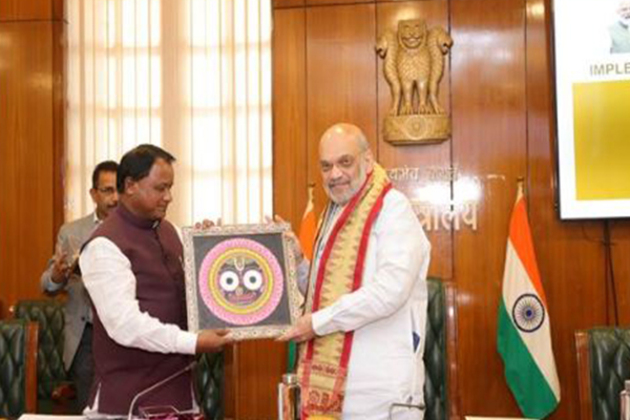 Amit Shah chairs review meeting with Odisha CM on implementation of three criminals laws in State