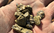 Chalcopyrite chips from the Wyacca prospect