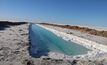 Salt beds at Lake Mackay