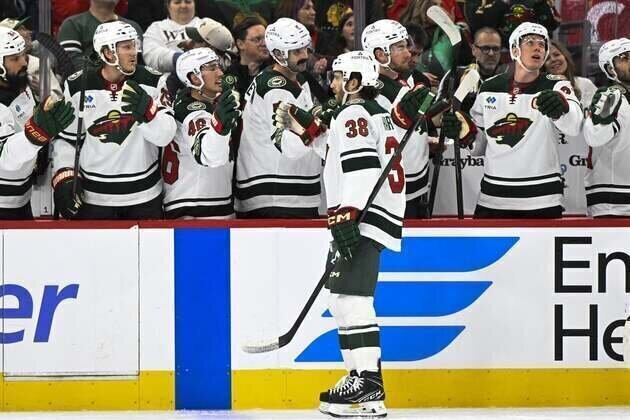 Wild deju vu: Minnesota again beats Blackhawks 4-3 beyond regulation
